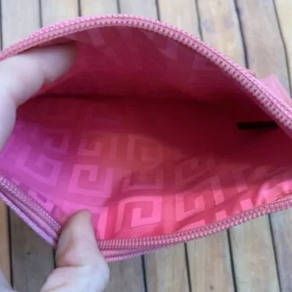 Givenchy Leather And Canvas Pink Zipper Pouch - Picture 6 of 7